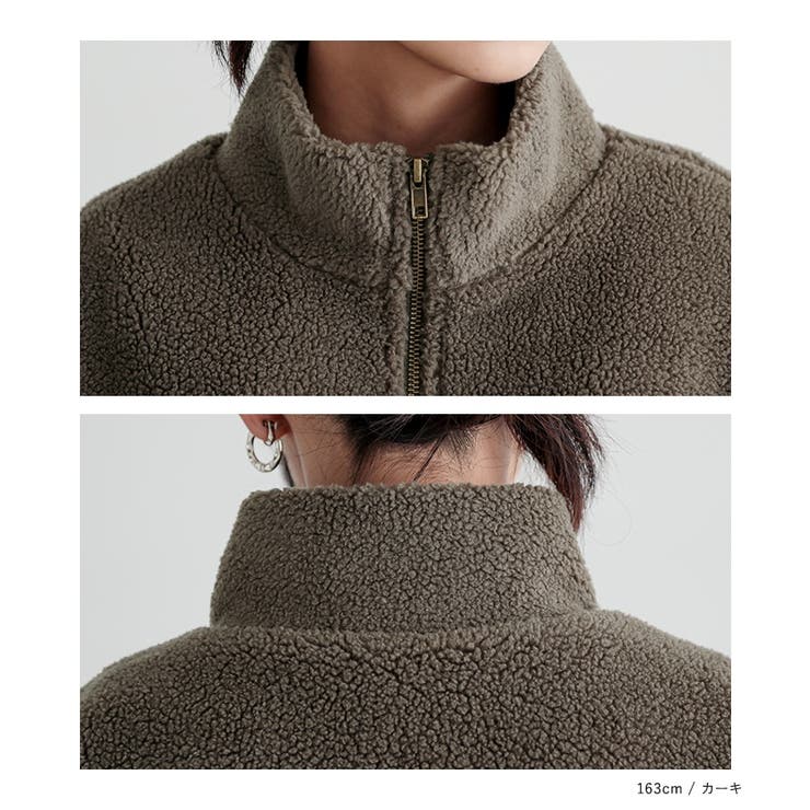 n'OrLABELボアキルティング切替ブルゾン  | osharewalker | 詳細画像18 