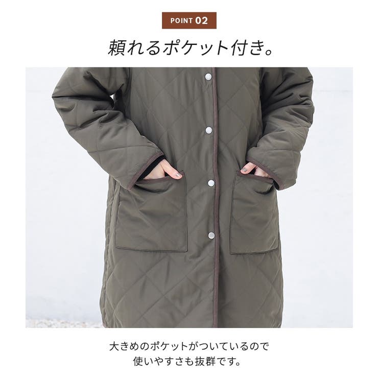 n'OrLABELフード付きキルティングコート  | osharewalker | 詳細画像7 