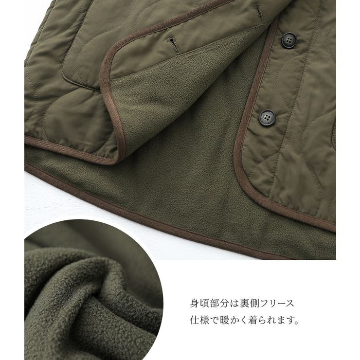 n'OrLABELノーカラーキルティングジャケット  | osharewalker | 詳細画像5 