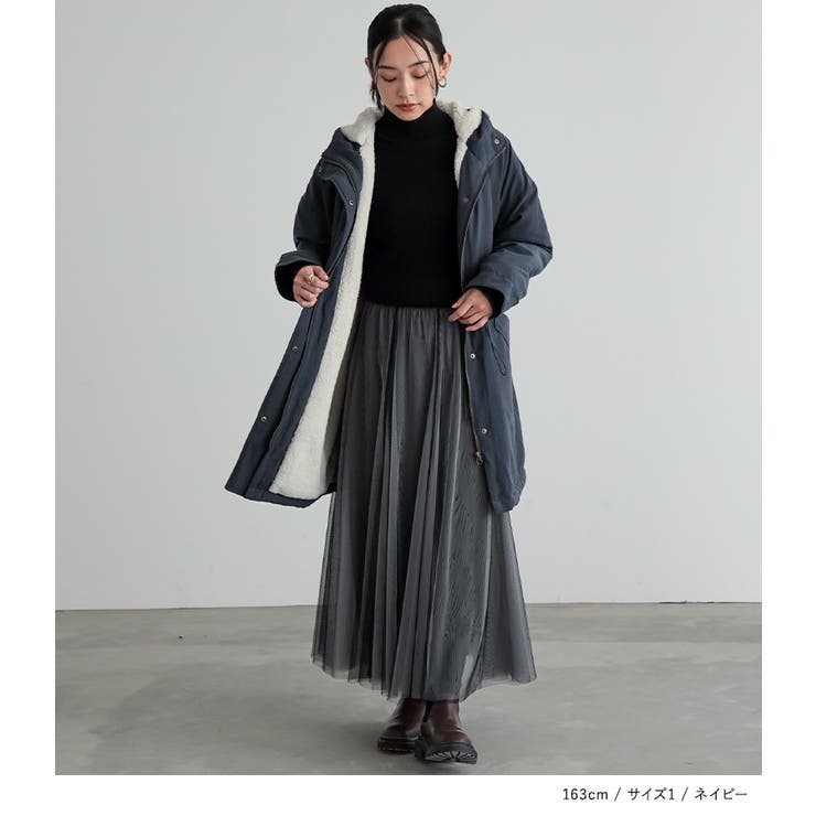 n'OrLABEL裏ボア撥水モッズコート  | osharewalker | 詳細画像6 