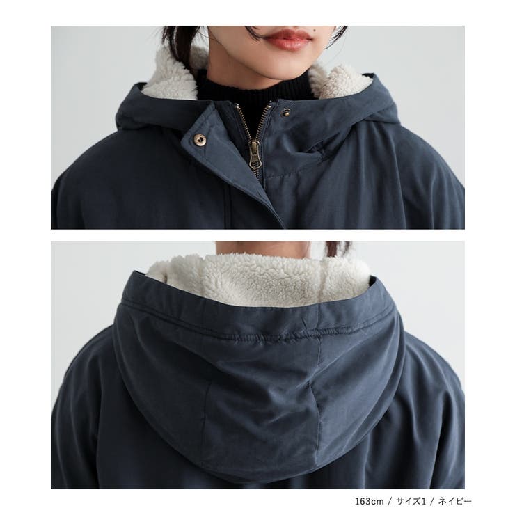 n'OrLABEL裏ボア撥水モッズコート  | osharewalker | 詳細画像14 