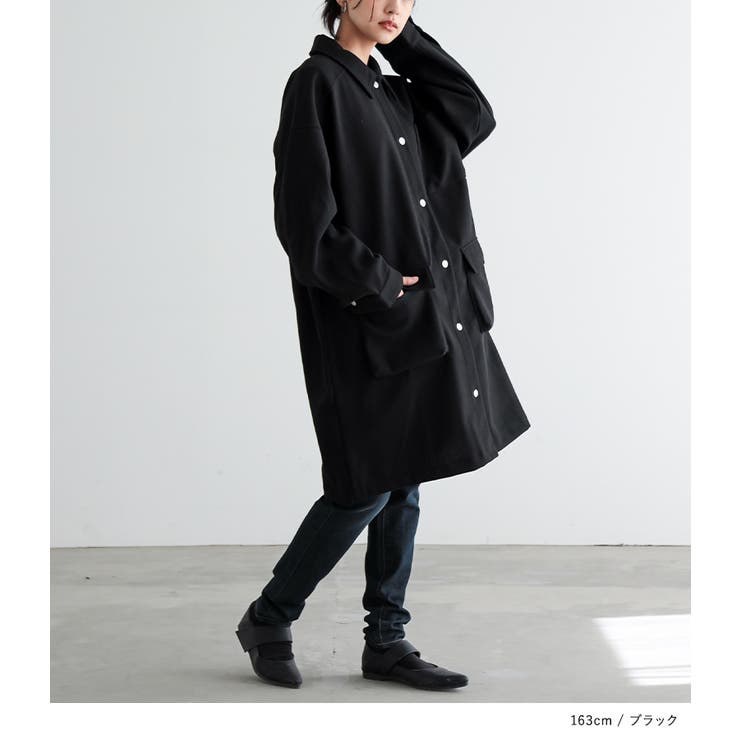 n'OrLABELウールライクステンカラーコート  | osharewalker | 詳細画像7 