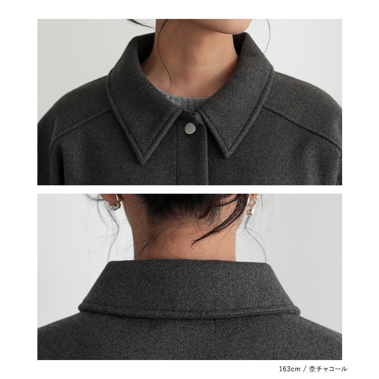 n'OrLABELウールライクステンカラーコート  | osharewalker | 詳細画像16 