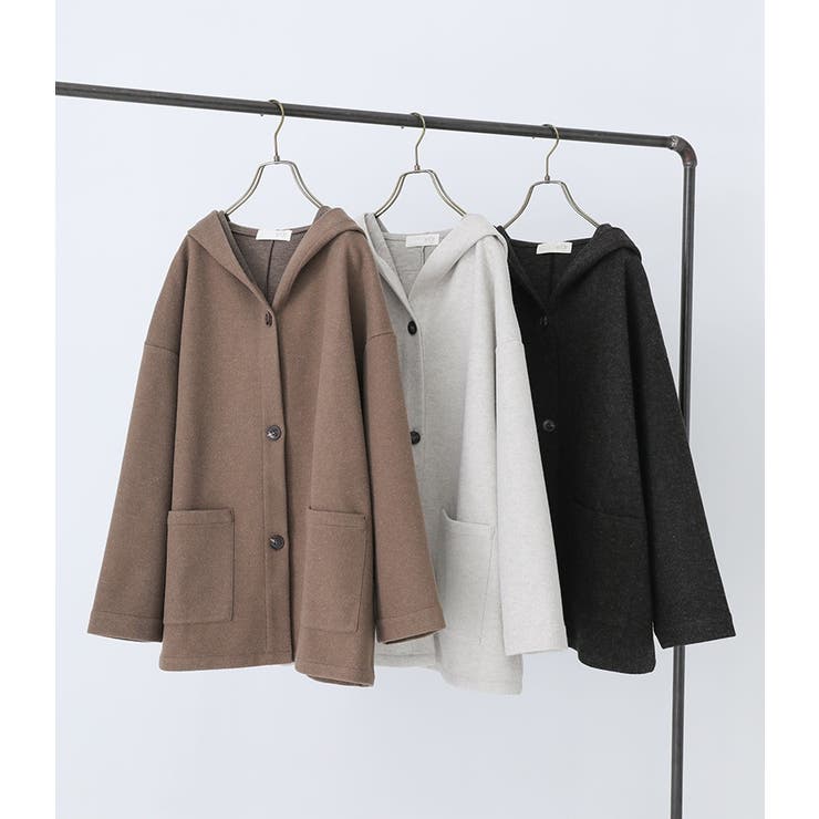 n'OrLABELフード付きウールライクコーディガン  | osharewalker | 詳細画像8 