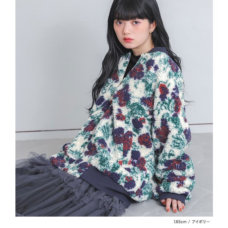 somari imagination花柄ボアブルゾン  | osharewalker | 詳細画像4 