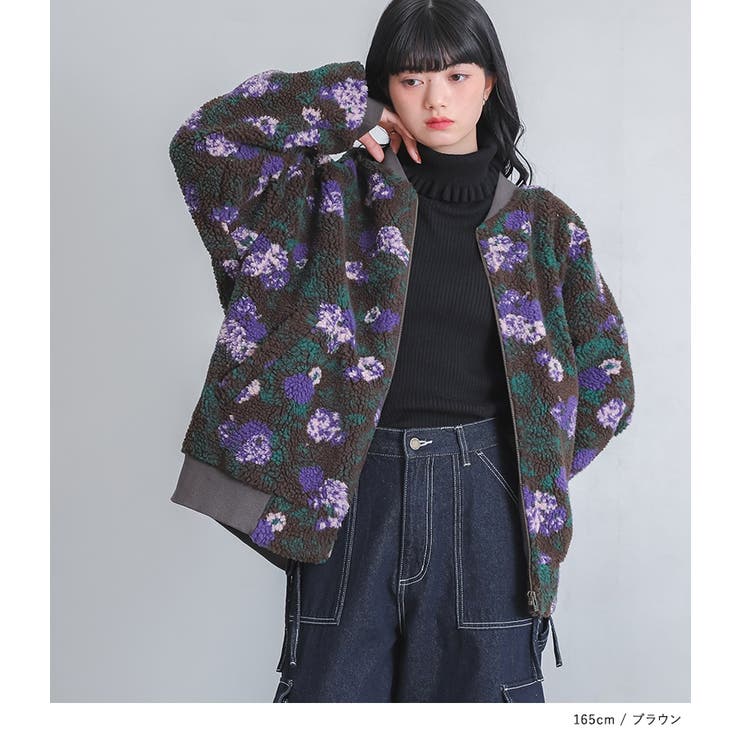 somari imagination花柄ボアブルゾン  | osharewalker | 詳細画像9 