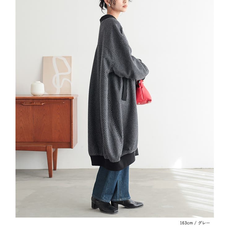 n'OrLABELツイードコクーンロングコート  | osharewalker | 詳細画像12 