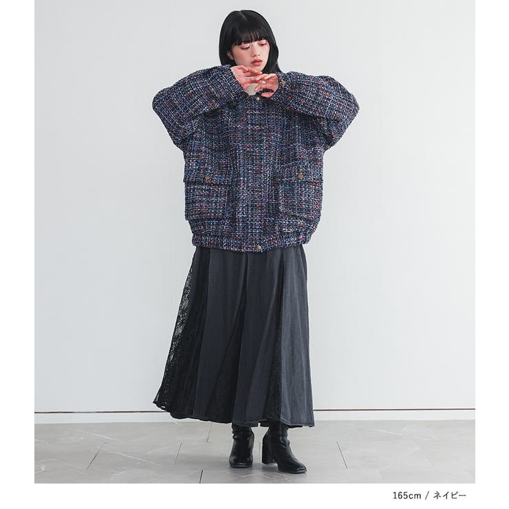 somari imaginationファンシーツイードブルゾン  | osharewalker | 詳細画像8 