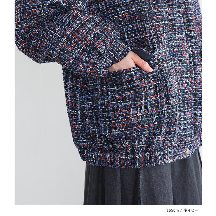 somari imaginationファンシーツイードブルゾン  | osharewalker | 詳細画像11 