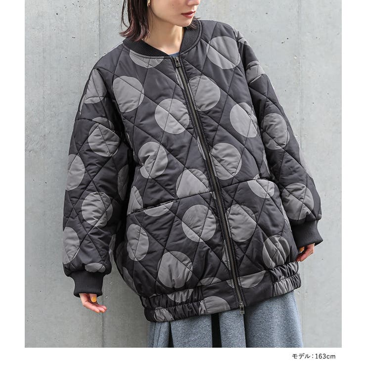 n'OrLABELドットプリントキルティングコートブルゾン  | osharewalker | 詳細画像15 