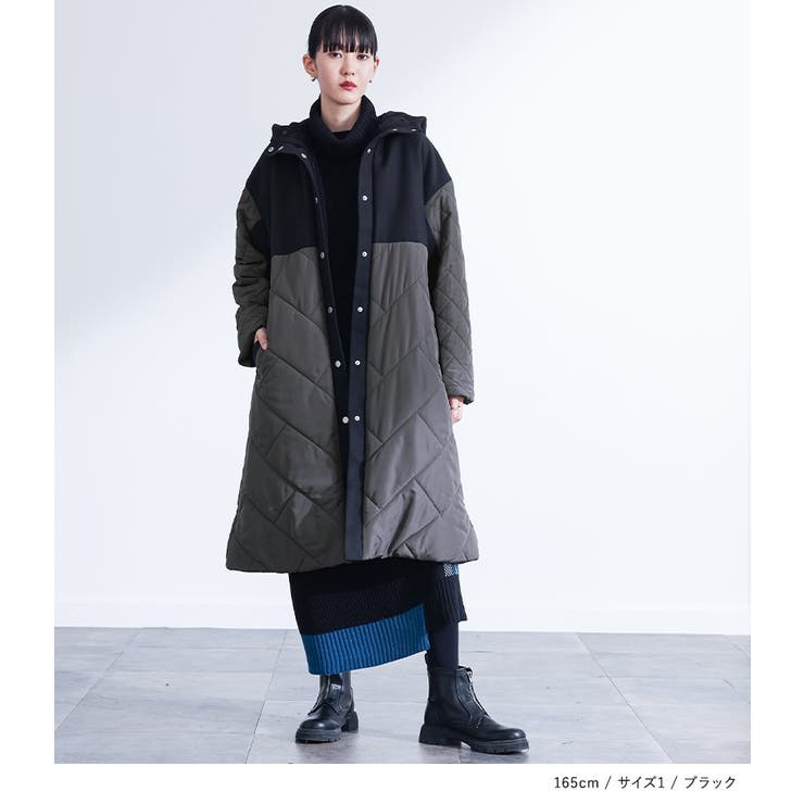 kOhAKUフードファーキルティングコート  | osharewalker | 詳細画像6 