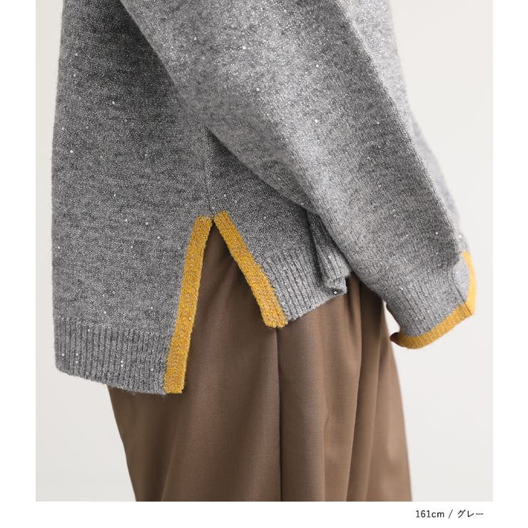 n'OrLABELスパンコールラメ配色ニット | osharewalker | 詳細画像16 