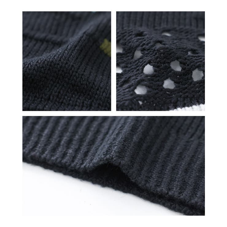 kOhAKU配色ラインニット  | osharewalker | 詳細画像16 