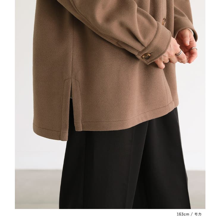 n'OrLABELフェイクメルトンオーバーシャツ | osharewalker | 詳細画像16 