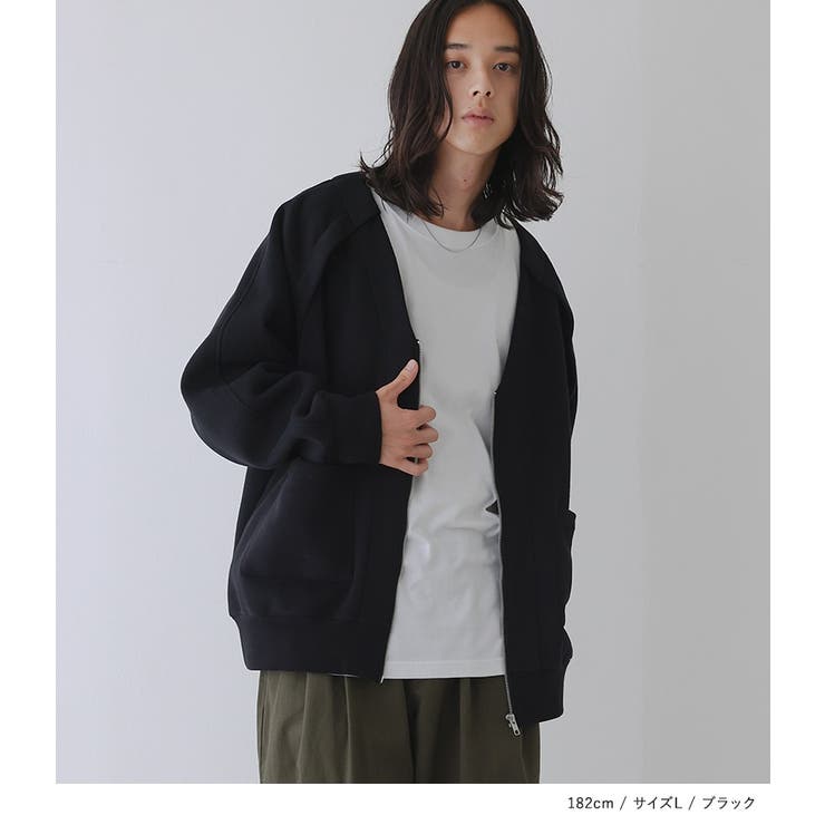 n'OrLABEL裏起毛ジップアップカーディガン  | osharewalker【MEN】 | 詳細画像4 