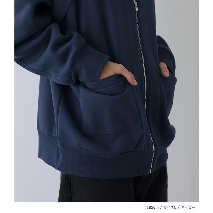 n'OrLABEL裏起毛ジップアップカーディガン  | osharewalker【MEN】 | 詳細画像13 