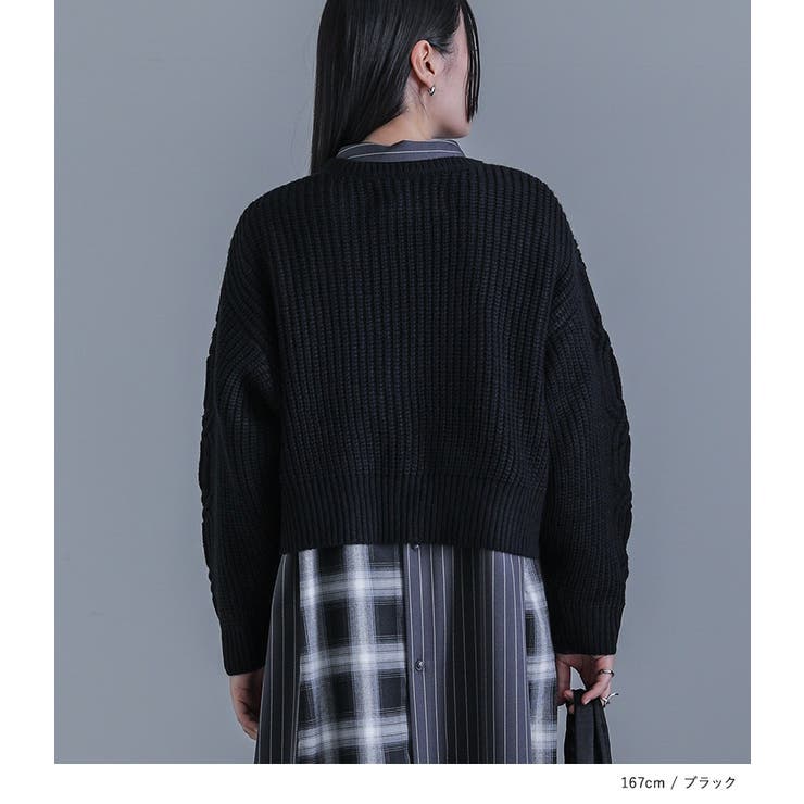 kOhAKUショルダーデザインニット  | osharewalker | 詳細画像10 