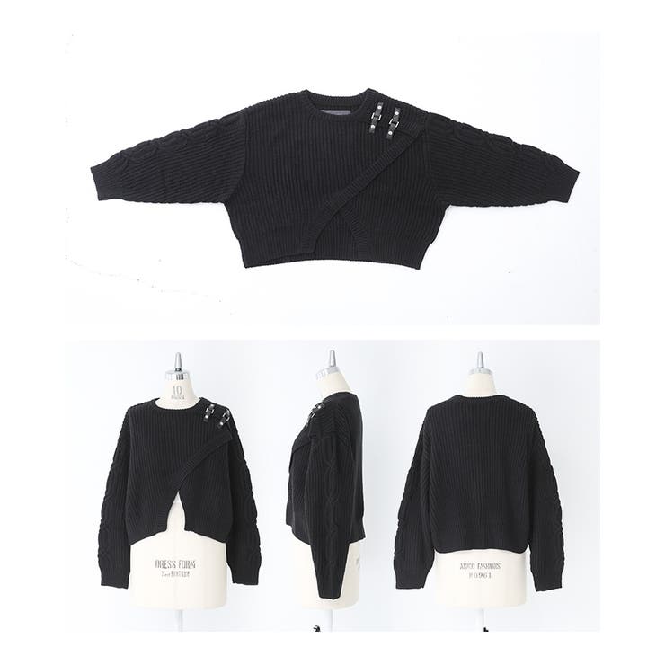 kOhAKUショルダーデザインニット  | osharewalker | 詳細画像15 