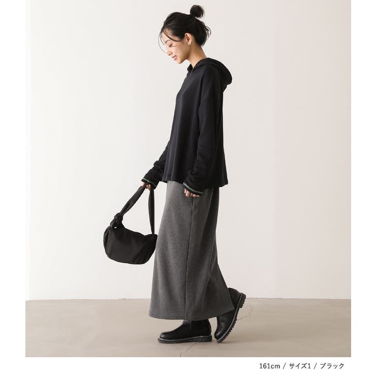 n'OrLABEL配色ステッチ裏起毛フードプルオーバー | osharewalker | 詳細画像7 