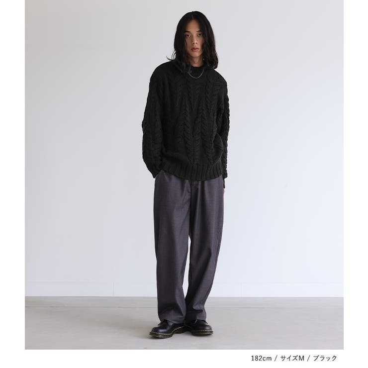 n'OrLABEL立体ケーブル編みニット  | osharewalker【MEN】 | 詳細画像2 