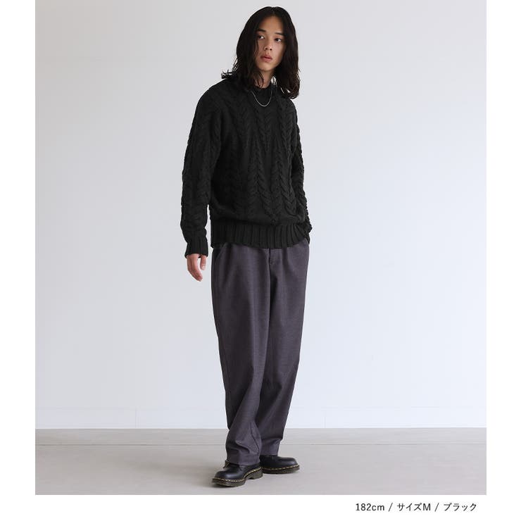 n'OrLABEL立体ケーブル編みニット  | osharewalker【MEN】 | 詳細画像7 