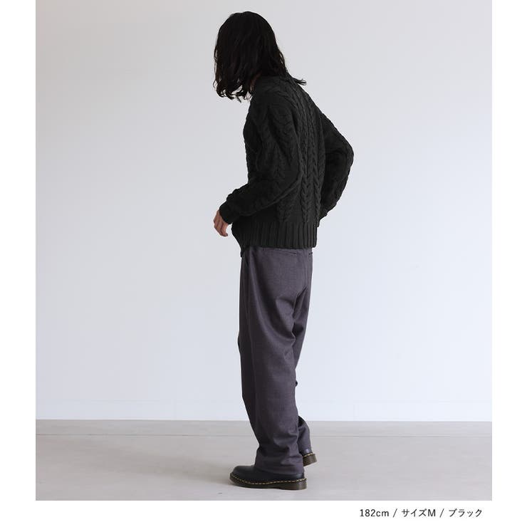 n'OrLABEL立体ケーブル編みニット  | osharewalker【MEN】 | 詳細画像10 