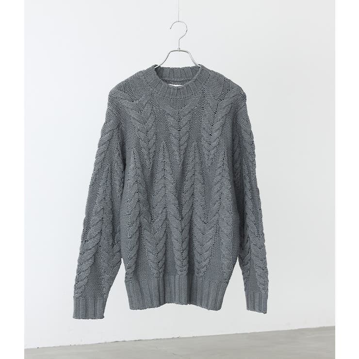 n'OrLABEL立体ケーブル編みニット  | osharewalker【MEN】 | 詳細画像17 