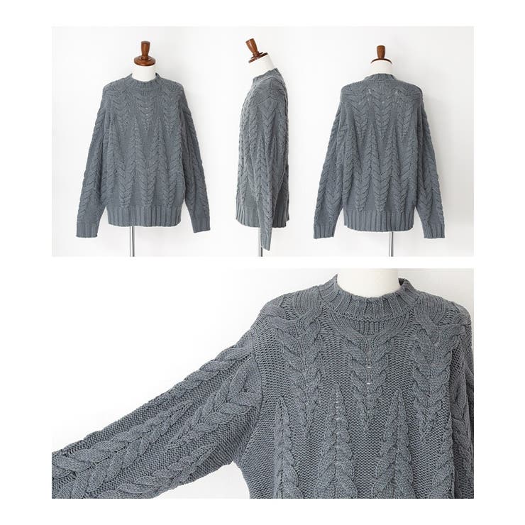 n'OrLABEL立体ケーブル編みニット  | osharewalker【MEN】 | 詳細画像18 