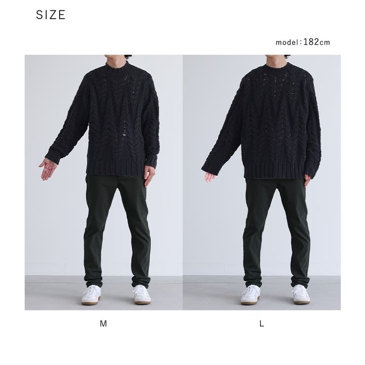 n'OrLABEL立体ケーブル編みニット  | osharewalker【MEN】 | 詳細画像20 