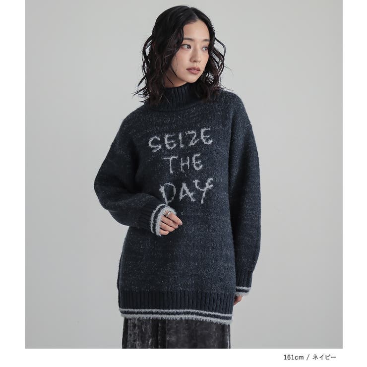 n'OrLABELロゴジャカードモヘヤタッチニット | osharewalker | 詳細画像15 