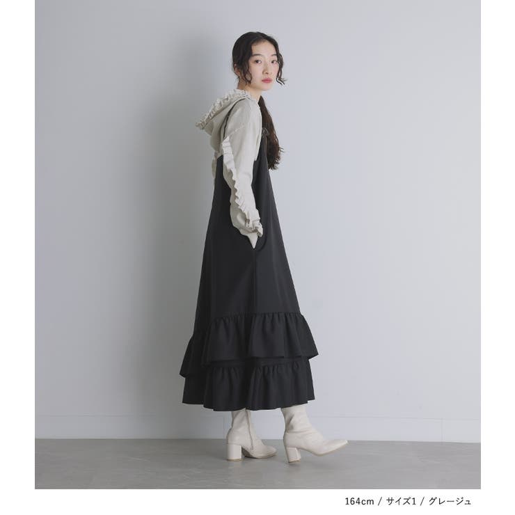 somari imaginationフリルフードニットプルオーバー | osharewalker | 詳細画像8 