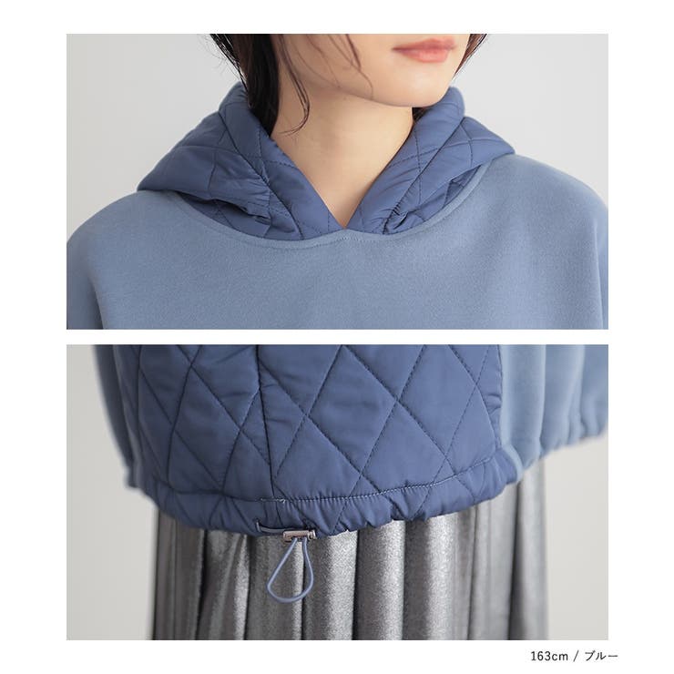 美品✨ディーゼル　現行タグ　中綿切替　パーカー　キルティング　グレー　XL相当 die-m-t-e8-389.jpg