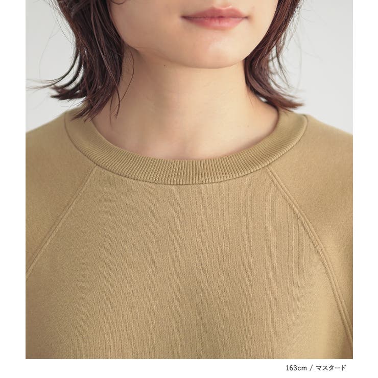 n'OrLABEL裏起毛異素材切り替えチュニックスウェット[品番 n'OrLABEL裏起毛異素材切り替えチュニックスウェット[品番