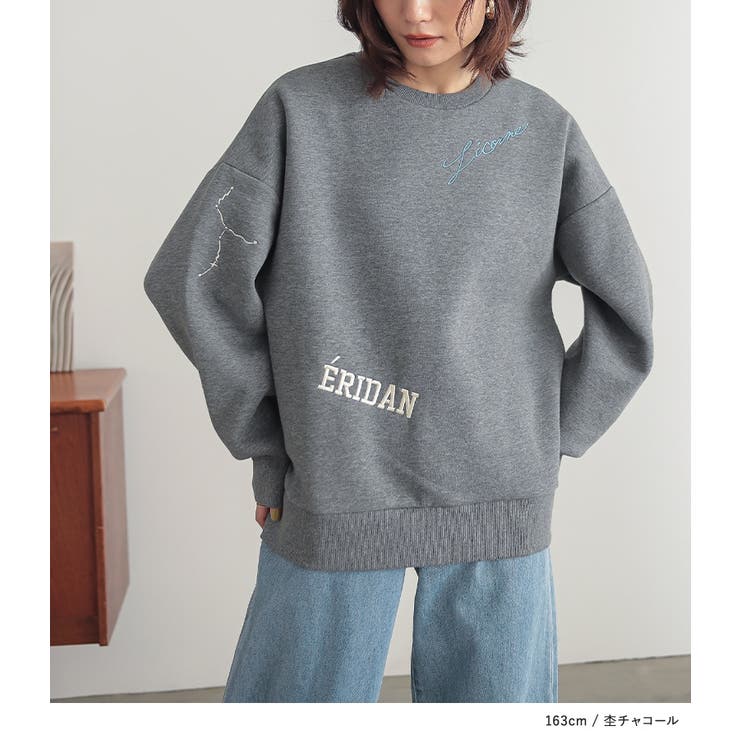 n'OrLABEL裏起毛刺繍ロゴスウェット | osharewalker | 詳細画像9 