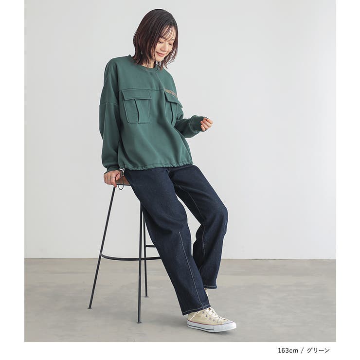 n'OrLABEL裏起毛ダブルポケットスウェット | osharewalker | 詳細画像8 