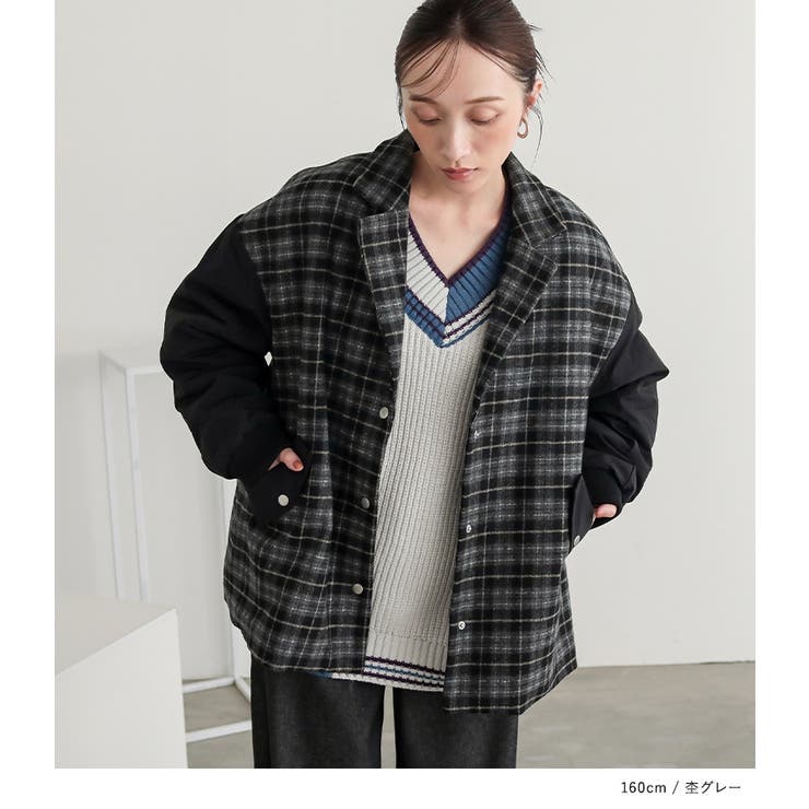 n'OrLABELチルデンニット切替裏起毛プルオーバー  | osharewalker | 詳細画像11 