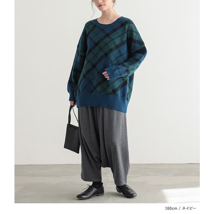 n'OrLABELチェックジャカードニット  | osharewalker | 詳細画像7 
