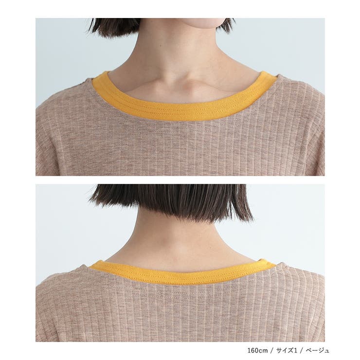 n'OrLABEL袖シャーリングレイヤード風トップス  | osharewalker | 詳細画像16 