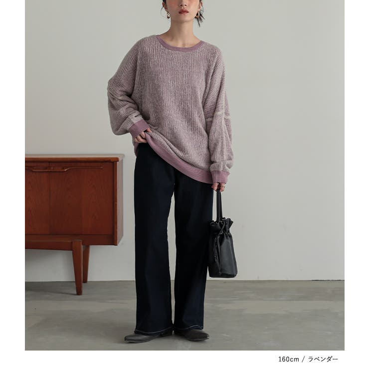 n'OrLABEL配色モヘヤタッチニット  | osharewalker | 詳細画像10 