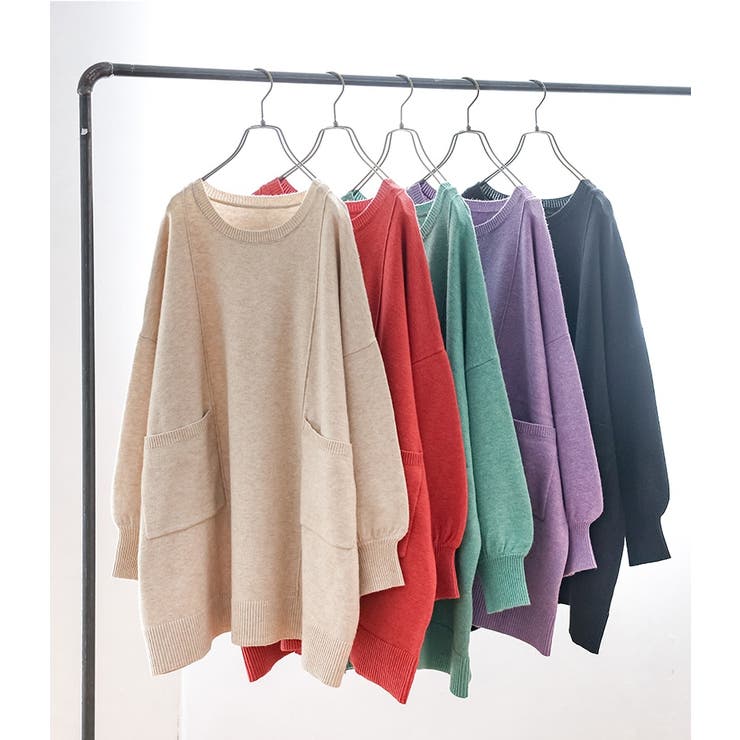 n'OrLABELポケットデザインチュニックニット  | osharewalker | 詳細画像8 