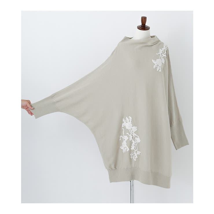 n'OrLABELレースモチーフドルマンチュニックニット  | osharewalker | 詳細画像18 