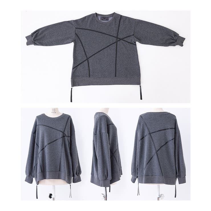 kOhAKUフェイクレザーライン裏シャギースウェット  | osharewalker | 詳細画像16 