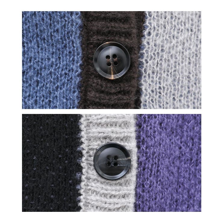 n'OrLABELウェーブ柄配色ロングカーディガン  | osharewalker | 詳細画像18 