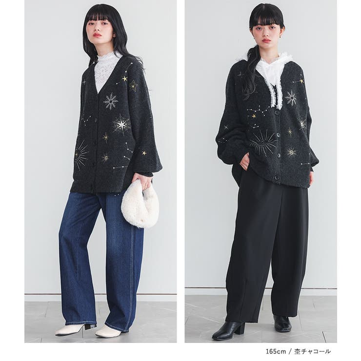 somari imagination星柄刺繍ニットカーディガン  | osharewalker | 詳細画像5 