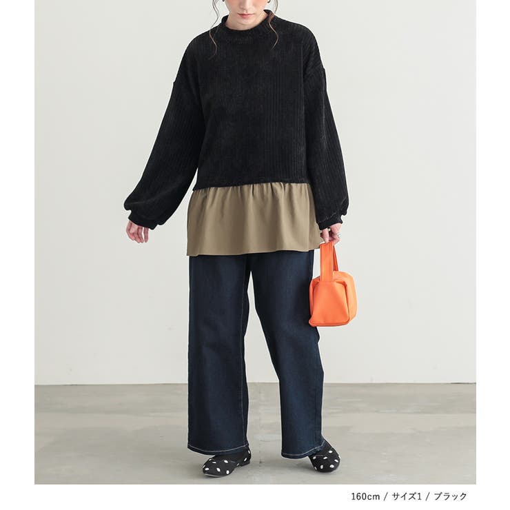 n'OrLABEL異素材レイヤード風モールカットソー  | osharewalker | 詳細画像6 