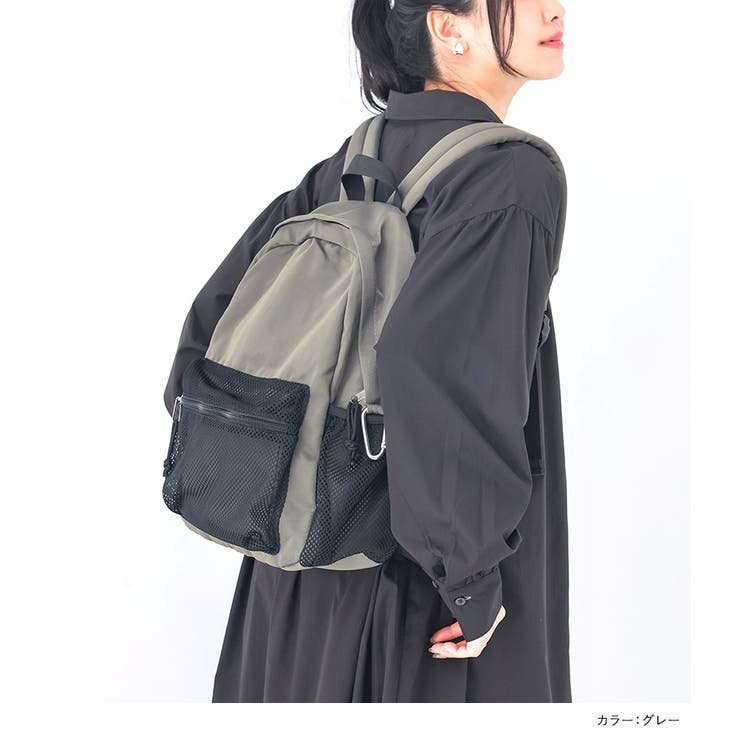 n'OrLABELメッシュポケットリュックサック  | osharewalker | 詳細画像8 