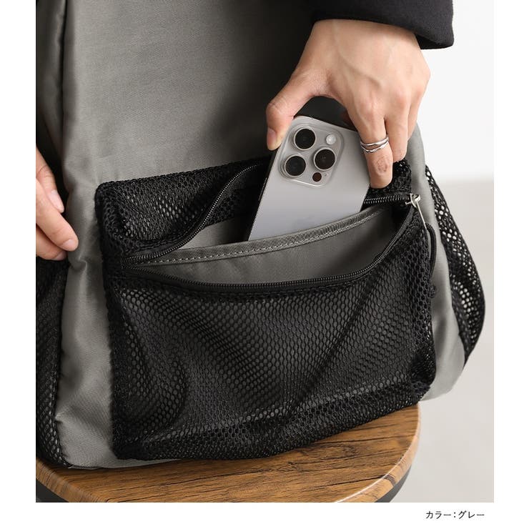 n'OrLABELメッシュポケットリュックサック  | osharewalker | 詳細画像10 