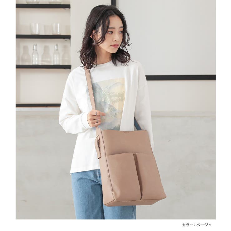 n'OrLABEL配色ストラップトートバッグ  | osharewalker | 詳細画像7 