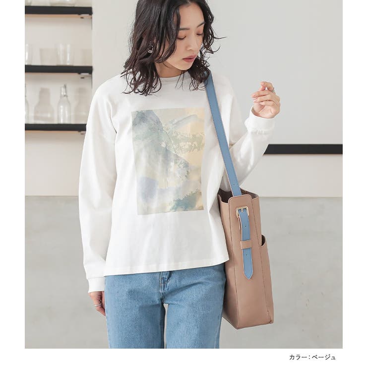 n'OrLABEL配色ストラップトートバッグ  | osharewalker | 詳細画像11 