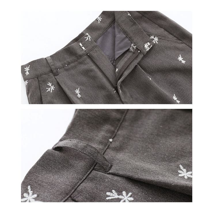 somari imagination花柄刺繍スラックス | osharewalker | 詳細画像16 